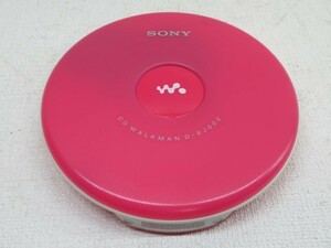 CD-R/RW★SONY D-EJ002 ポータブルCDプレーヤー ピンク WALKMAN ソニー ウォークマン USED 50872★！！