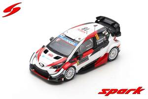 ■スパークモデル 1/43 2020 トヨタヤリス WRC #18 勝田貴元 ラリーモンテカルロ