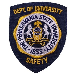 DF149 DEPT. OF UNIVERSITY SAFETY THE PENNSYLVANIA STATE UNIVERSITY ワッペン パッチ ロゴ エンブレム アメリカ 米国 USA 輸入雑貨