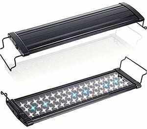 [MEOW MARKET]アクアリウムライト フラット LED ランプ LED400 6.5w 43cm～60cm水槽 照明 防水 鮮やかに装飾 白 RGB 金魚 熱帯魚 水草