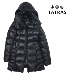 良好 TATRAS タトラス ダウンジャケット ダウンコート ブラック 黒 ロング サイズ01