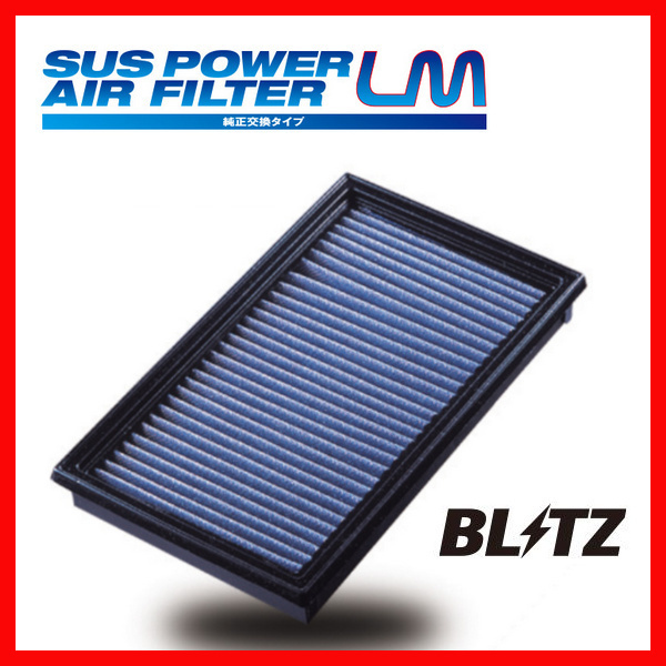 BLITZ ブリッツ サスパワー エアフィルター LM 純正交換タイプ クラウンマジェスタ UZS207 2009/03-2013/09 59569