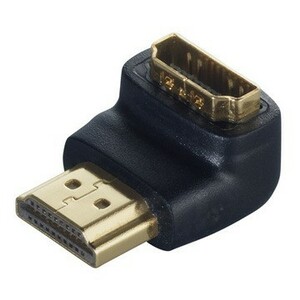 メール便可 HDMI 変換アダプター 縦L型 HDMIオス: HDMIメス