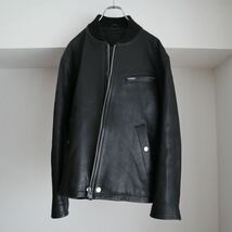 AW1990 COMME DES GARONS HOMME Leather Jacket コムデギャルソン オム レザージャケット 90s ライダース 90aw_画像3