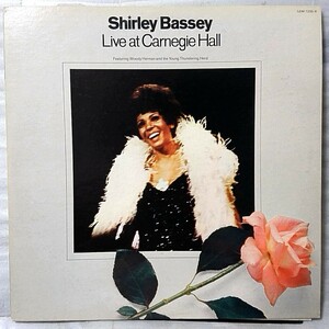 ★★SHIRLEY BASSEY LIVE AT CARNEGIE HALL★ 歌詞カード・ブックレット付 ★ 国内盤 アナログ盤2枚組 [4493RP