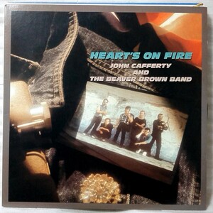 JOHN CAFFERTY & THE BEAVER BROWN BAND HEART'S ON FIRE★ 国内盤 ライナー付 ★アナログ盤 [5577RP