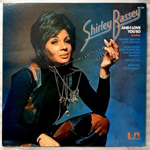 SHIRLEY BASSEY AND I LOVE YOU SO ★ 見開きジャケット仕様 国内盤 ★アナログ盤 [5384RP