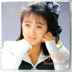  Watanabe Minayo alfalfa * 1986 year Release lyric card attaching * analogue record [5259RP