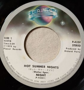 NIGHT HOT SUMMER NIGHTS / PARTY SHUFFLE★ジャケット欠品★7インチレコード[7559EP