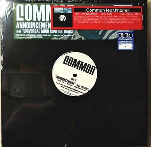 COMMON feat PHARRELL ANNOUNCEMENT ★ 12インチ シュリンク付★ アナログ盤 [6314RP