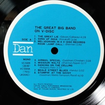 THE GREAT BIG BAND ON V-DISC★トミードーシー / ベニーカーター / ハリージェイムス / スタンケントン etc★非売品★アナログ盤 [9316RP_画像4