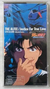 THE ALFEE JUSTICE FOR TRUE LOVE トレカ(高見沢俊彦) ステッカー付!★8cmCD 1999年リリース★劇場版 金田一少年の事件簿 テーマ曲[144CDN