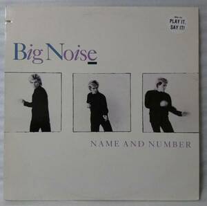 ★★BIG NOISE NAME & NUMBER★1989年リリース US盤 12インチ [763JP