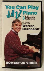 VHS YOU CAN PLAY JAZZ PIANO 3 ★ 講師:WARREN BERNHARDT ★ ジャズピアノ教則ビデオ ★輸入盤 [6784CDN