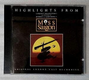 MISS SAIGON ORIGINAL LONDON CAST RECORDING 1990年リリース / 輸入盤 CD [3736CDN