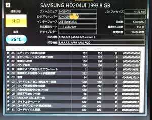 サムスン3.5HDD【2TB】〈HD204UI〉SATA300/5400RPM