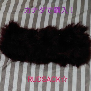 カナダで購入！RUDSACK☆ネックウォーマー☆ラビットファー☆試着のみ