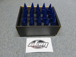  new goods SLAM cannonball spike na tracing nut 12-1.25 M12X1.25 20 piece blue blue old car Nissan Datsun Suzuki Subaru 