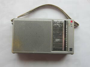 松下電器 National レトロ コンパクトAMラジオ R-U1 内部整備 動作確認品 8-19-28