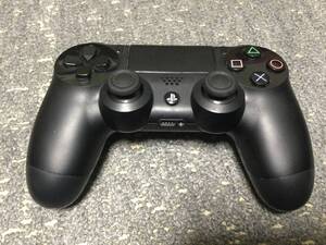 (中古)SONY PS4 ワイヤレスコントローラー DUALSHOCK4 CUH-ZCT1 ジェット・ブラック(送料無料)