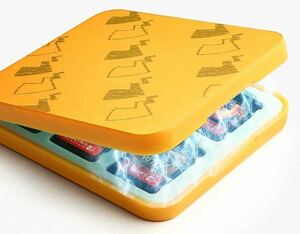 Switch ゲームカードケース　スイッチ カードケース　12枚 収納 薄型 防塵　ソフト 黄色　マグネット