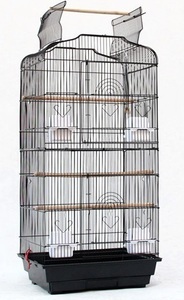  ceiling open bird cage bird cage bird small shop se regulation parakeet [ bird gauge cage bird gauge se regulation parakeet hand riding parakeet parrot ] black *