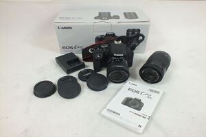 ★Canon キャノン EOSkiss X9i ダブルレンズキット デジタル一眼レフ 18-55 55-250 取説有り 元箱付き 現状品 中古 211201A8075