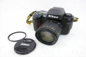 ▼ Nikon ニコン F100 フィルム一眼レフ 28-200mm 3.5-5.6 シャッター切れOK 中古 220105N7323