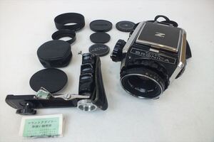 ☆ ZENZA BRONICA ゼンザブロニカ S2 中判カメラ レンズ:2.8 75mm 現状品 中古 211207J6378