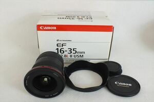 ■Canon キャノン EF レンズ 16-35mm 1:2.8 L II USM 動作確認済 元箱付き 現状品 中古 220102k6158