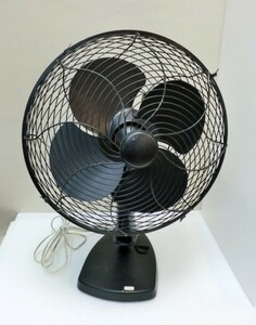 * 80015 electric fan Tokyo Shibaura electric [ operation verification settled ] Showa Retro electric fan black Showa Retro for display consumer electronics used **