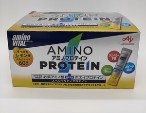 【新品】味の素 アミノバイタル アミノプロテイン レモン味 4.5g×60本