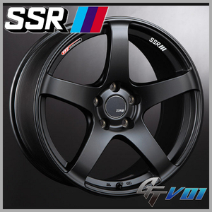 送料無料★レヴォーグ オデッセイ ヴェゼル スピードスター SSR GTV01 フラットブラック 7.5J +53 225/45R18 安心のピレリタイヤ