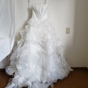 【Lovely Wedding BY KURAUDIA 】ウェディングドレス size：9T オフホワイト　クラウディア　Aライン　
