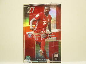 WCCF FOOTISTA 2021 ダビド・アラバ　David Alaba 1992 Austria　FC Bayern Munich 20-21　F21R