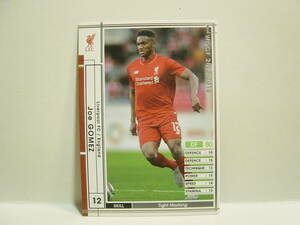 WCCF 2015-16 白 ジョー・ゴメス　Joseph Gomez 1997 England　Liverpool FC 15-16 #035 Panini