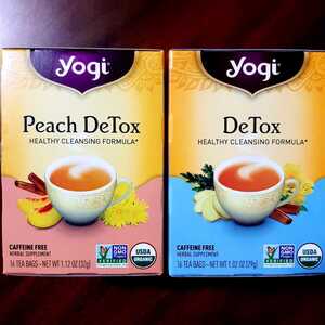 ☆ Yogi Tea ヨギティー デトックス/ピーチデトックス 16袋入り×2箱