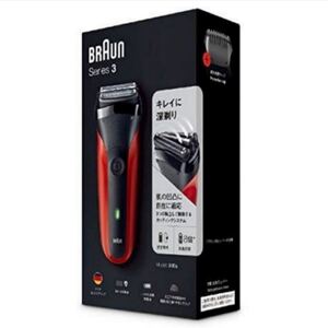 新品未開封 シェーバー ブラウン メンズ 電気シェーバー 髭剃り シリーズ3 3枚刃 300S-R レッド