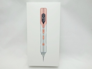 22-191　家庭用レーザーペン　ピンク　USB充電式　液晶表示　9段階調節　ほくろ　シミ　イボ　箱付き　発送60サイズ
