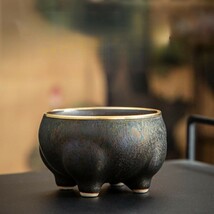 抹茶碗 抹茶茶碗 天目茶碗 曜変天目茶碗 茶道具 お茶碗 国宝 茶道 茶碗 窯変天目茶碗 油滴天目 茶道具 茶器 初心者 酒器 陶芸用品 lh41_画像1