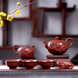 . tea utensils . tea utensils set tea utensils set / pot / cup / tea "hu" pot set / Chinese tea vessel set / teacup / small teapot / ceramics / gift / present / present /..wc645