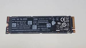Intel M.2 SSD 512GB 760p NVMe 中古動作確認済み
