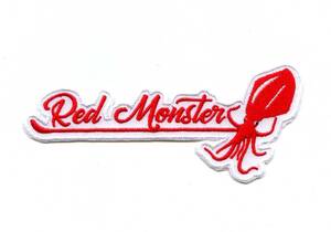 １枚　RED MONSTER(アオリイカ)ワッペン【WP10】