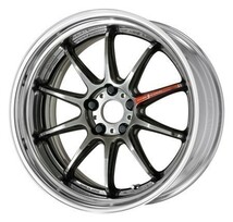 F:12J／R:12.5J×19インチ 新品4本 オーダーINSET PCD加工対応 ワークWORK エモーションZR10 2P ステップリム 色:GTKグリミットブラック_画像9