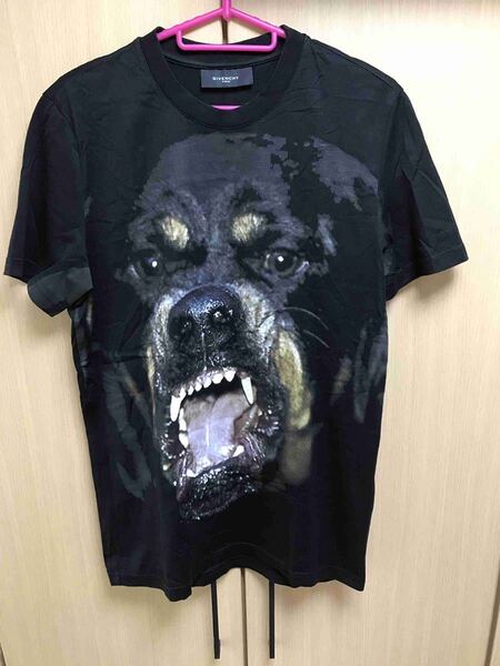 正規 14AW GIVENCHY ジバンシー ジバンシィ ROTTWEILER ロットワイラー プリント Tシャツ 黒 XS 14F 7301 651