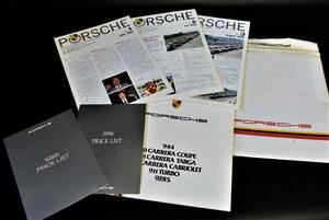 PORSCHE/ポルシェカタログ/1995-1996 PRICE LIST/1991オーナーズクラブジャパンニュース3冊/