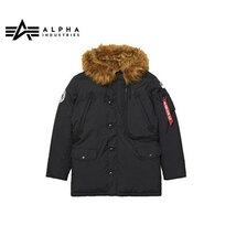 アルファインダストリー ALPHA INDUSTRIES N-3B ALPINE PARKA BLACK XLサイズ メンズ ジャケット ミリタリー almjn49503c1blxl_画像1