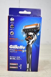 未使用■Gillette ジレット　プログライド5+1 電動　替刃2個付　極薄5枚刃