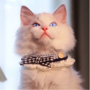 首飾り手編み ペット用の首輪 犬/猫兼用 サイズ M/L