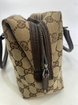 【1円スタート】GUCCI グッチ ハンドバッグ ミニボストンバッグ GG柄 _画像8